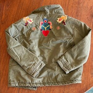 Zara Kids Embroidered Field Jacket - Size 9